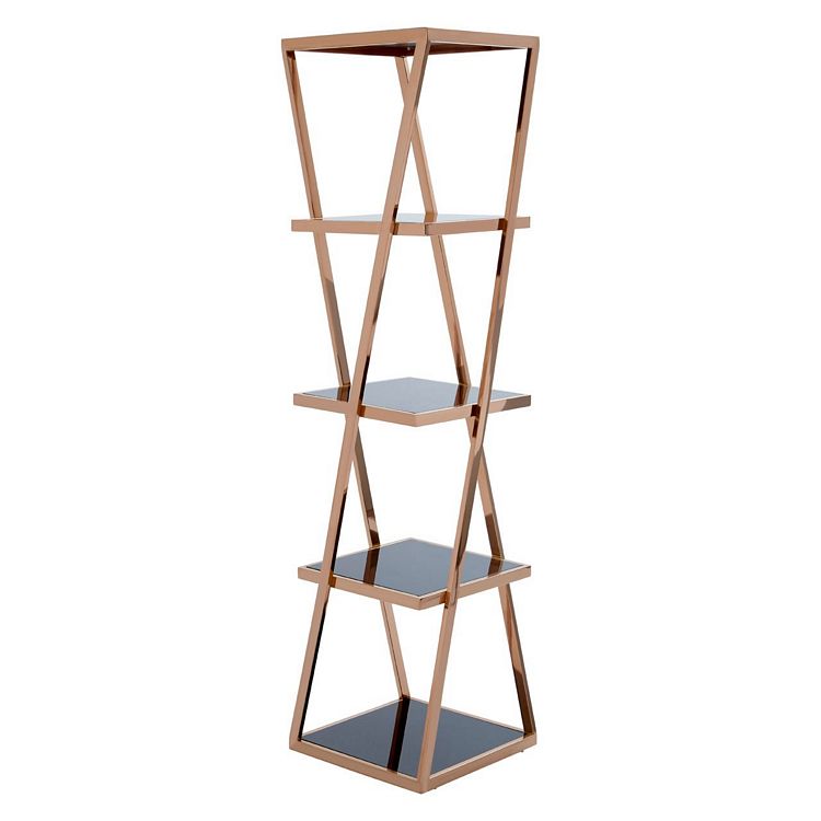 5 tier deals glass shelving unit